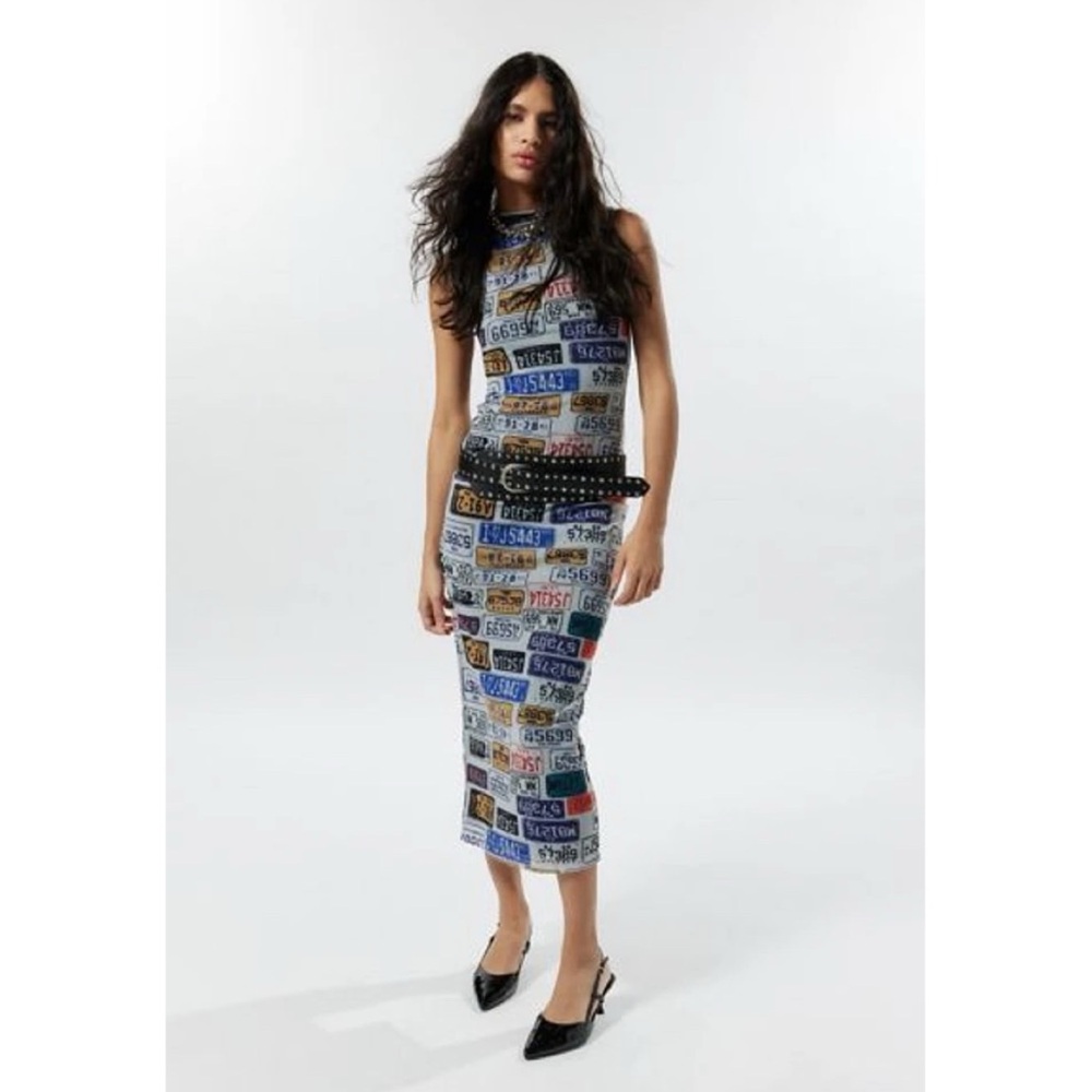 NWT! Urban Outfitters | Silence + Noise Jayden Mock Neck MIDI Dress
